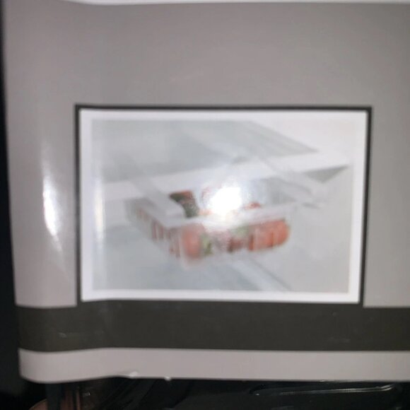 2 Pack Essentials Clear Clip On Basket 8” x 7” x 3” Organizer. - Picture 3 of 4